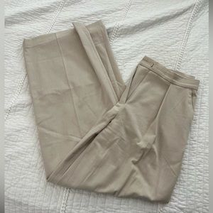 High waist wide leg trousers. Size 4 - never worn. Linen fabric.